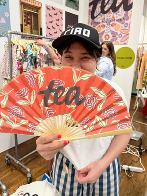 A branded fan for a kids tradeshow event These were a huge hit