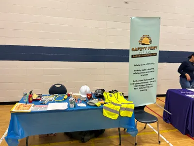 Adjustable X Banner Stands - Career fair
