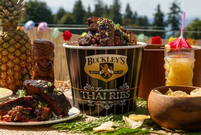 Tiki party with Thai Sesame Ribs