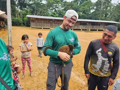 Team 365 Men's Zone Performance Long-Sleeve T-Shirt - Helping people in the EcuadoreanAmazon Jungle