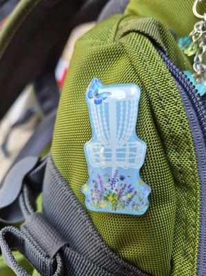 Acrylic Lapel Pin - This is for my disc golf bag to bring a little feminine feelntobit