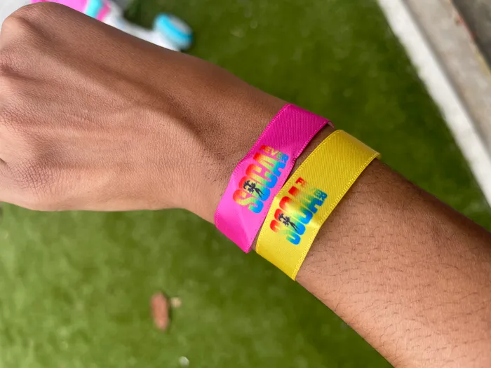 CustomT-ShirtToday.Com - Full Color Satin Cloth Wristbands