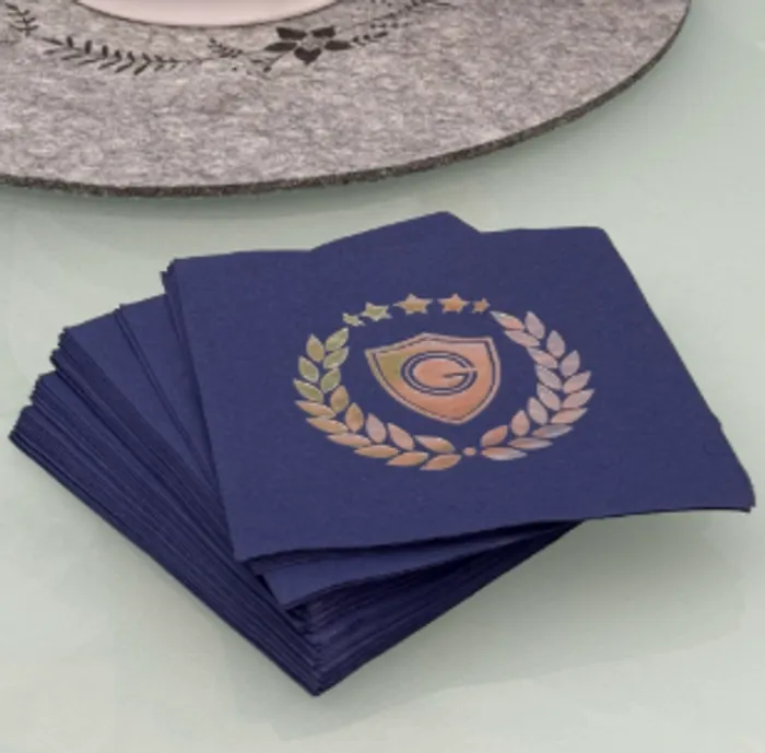 CustomT-ShirtToday.Com - Custom Foil Stamped Beverage Napkin