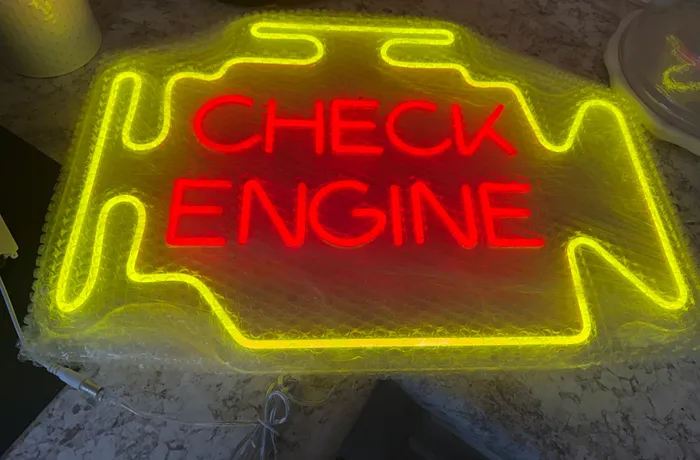CustomT-ShirtToday.Com - Check Engine Neon Sign