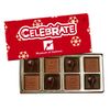 Custom Chocolate Squares Gift Box Full Color Lid (5 oz.) 