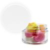 Twist top container filled with Conversation Hearts 