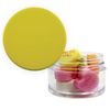 Twist top container filled with Conversation Hearts 