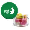Twist top container filled with Conversation Hearts 