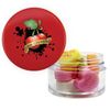 Twist top container filled with Conversation Hearts 