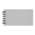 Mini Business Card Jotter Notebook Silver