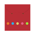 Sticky Notes and Flags in Pocket Case Red