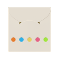 Sticky Notes and Flags in Pocket Case White