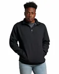 Unisex Dri-Power® Quarter-Zip Fleece BLACK