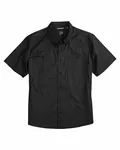 Dri Duck Men's Craftsman Ripstop Short-Sleeve Woven Shirt BLACK
