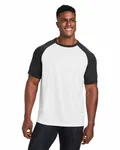 Team 365 Unisex Zone Colorblock Raglan T-Shirt WHITE