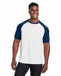 Team 365 Unisex Zone Colorblock Raglan T-Shirt WHT