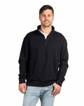 Unisex Fleece Quarter-Zip BLACK