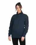 Unisex Fleece Quarter-Zip Midnight Navy