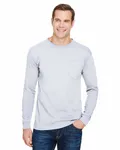 Unisex USA Made Long-Sleeve Pocket T-Shirt Ash
