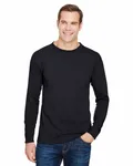 Unisex USA Made Long-Sleeve Pocket T-Shirt BLACK
