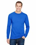 Unisex USA Made Long-Sleeve Pocket T-Shirt ROYAL BLUE