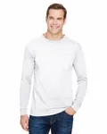 Unisex USA Made Long-Sleeve Pocket T-Shirt WHITE