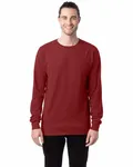 Unisex Garment-Dyed Long-Sleeve T-Shirt Cayenne