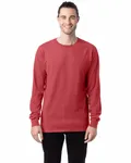 Unisex Garment-Dyed Long-Sleeve T-Shirt Crimson Fall