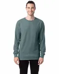 Unisex Garment-Dyed Long-Sleeve T-Shirt Cypress Green