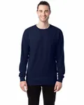 Unisex Garment-Dyed Long-Sleeve T-Shirt Navy