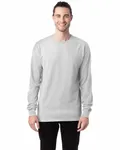 Unisex Garment-Dyed Long-Sleeve T-Shirt WHITE