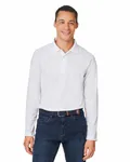 Men's Charge Snag and Soil Protect Long-Sleeve Polo WHITE