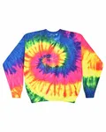 Adult Crew Neck Sweatshirt Neon Rainbow