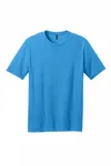 District Perfect Blend CVC Tee. DM108 Heathered Bright Turquoise