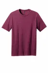District Perfect Blend CVC Tee. DM108 Raspberry Fleck