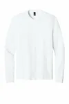District Perfect Tri Long Sleeve Tee . DM132 WHITE