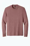 District Perfect Tri Long Sleeve Tee . DM132 Blush Frost
