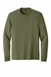 District Perfect Tri Long Sleeve Tee . DM132 Military Green Frost