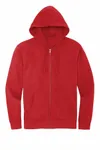 District V.I.T. Fleece Full-Zip Hoodie DT6102 Classic Red