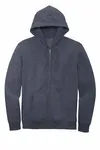 District V.I.T. Fleece Full-Zip Hoodie DT6102 Heathered Navy