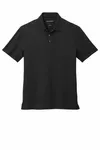 Port Authority City Stretch Flat Knit Polo K683 BLACK