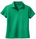 Sport-Tek Women's Dri-Mesh V-Neck Polo. L469 Kelly Green
