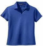 Sport-Tek Women's Dri-Mesh V-Neck Polo. L469 ROYAL