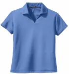 Sport-Tek Women's Dri-Mesh V-Neck Polo. L469 Blueberry