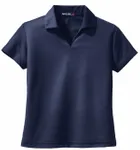 Sport-Tek Women's Dri-Mesh V-Neck Polo. L469 Navy