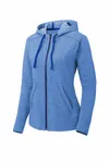 Sport-Tek Women's PosiCharge Tri-Blend Wicking Fleece Full-Zip Hooded Jacket LST293 True Royal Heather