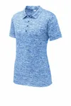 Sport-Tek Women's PosiCharge Electric Heather Polo. LST590 True Royal Electric