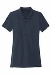 Mercer+Mettle Women's Stretch Heavyweight Pique Polo MM1001 NIGHT NAVY