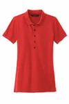Mercer+Mettle Women's Stretch Heavyweight Pique Polo MM1001 Apple Red