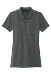 Mercer+Mettle Women's Stretch Heavyweight Pique Polo MM1001 Anchor Grey
